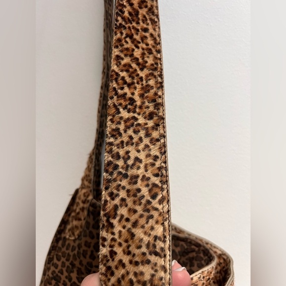 BOTTEGA VENETA VINTAGE Nylon and Faux Hair Leopard Mini Hobo - Picture 12 of 16